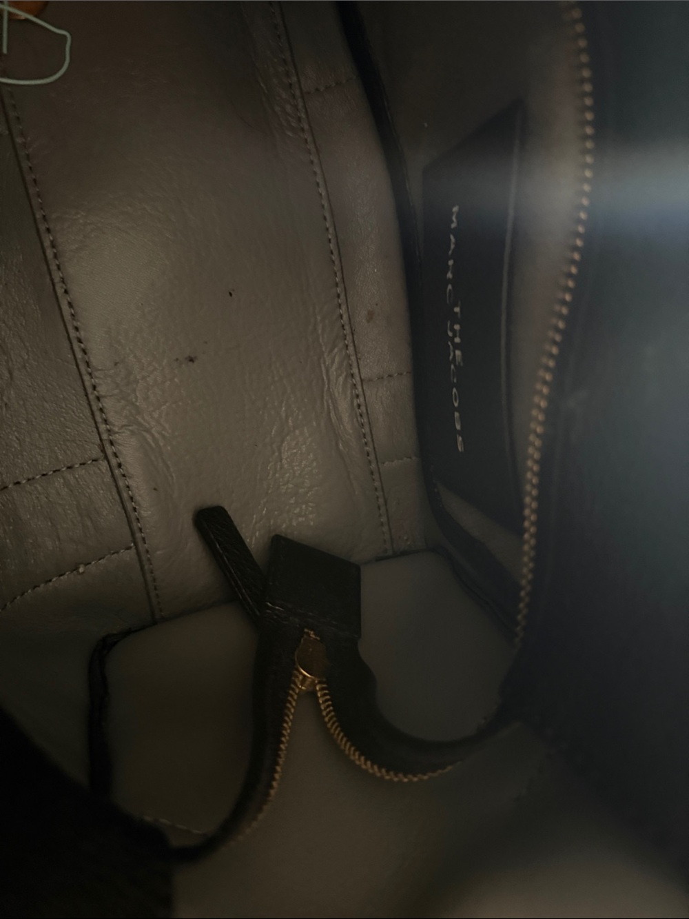 Marc Jacobs Black Leather Mini Tote with Removable Strap - Picture 4 of 4